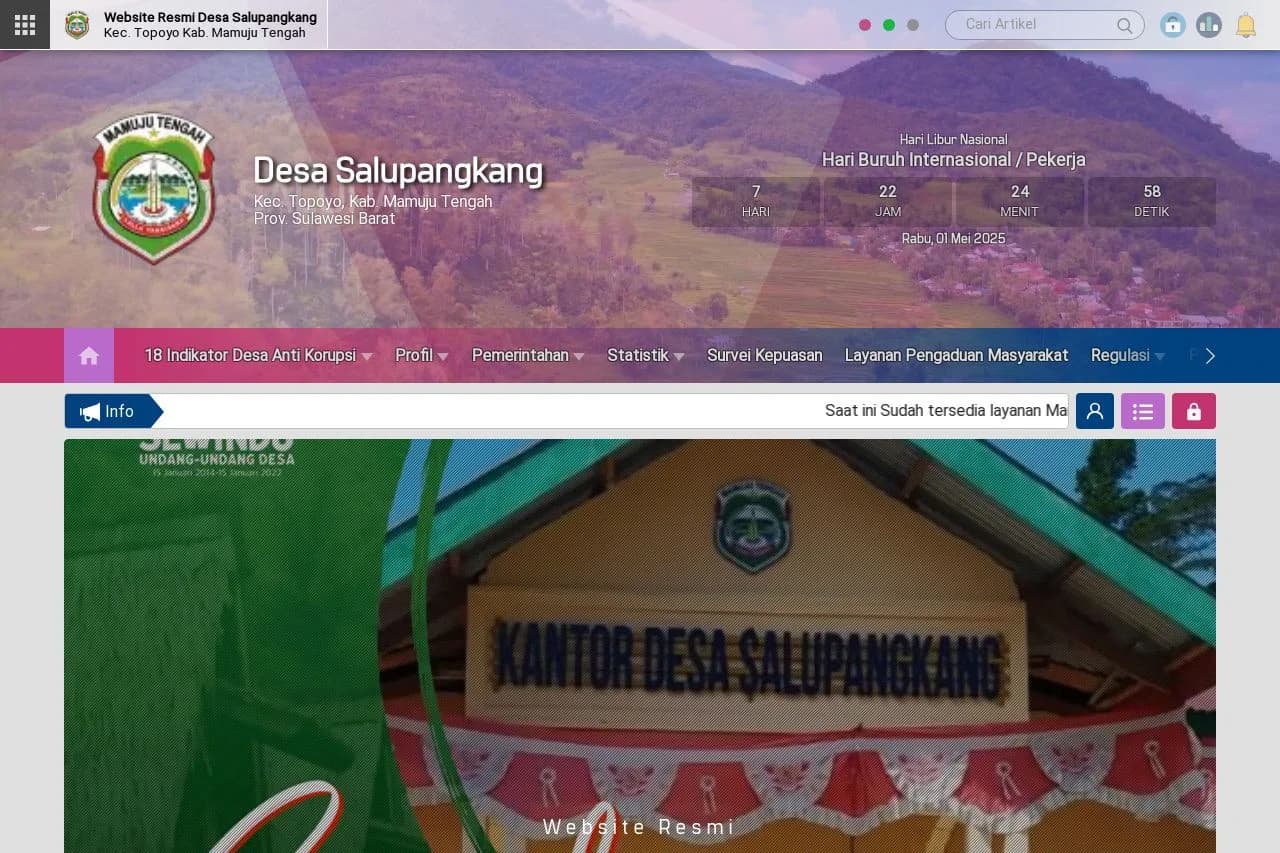 Website Desa Salupangkang