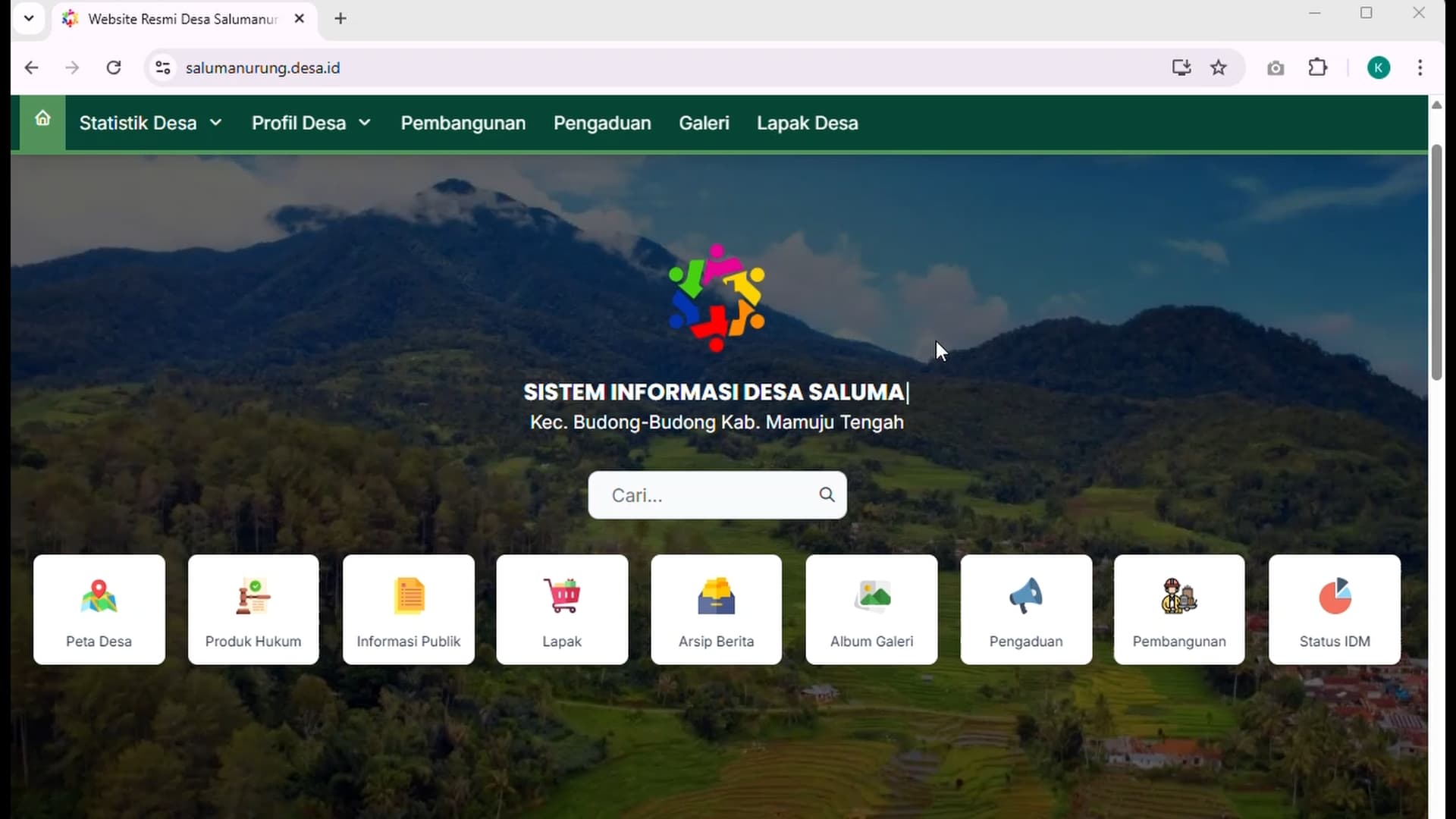 Website Desa Salumanurung.desa.id